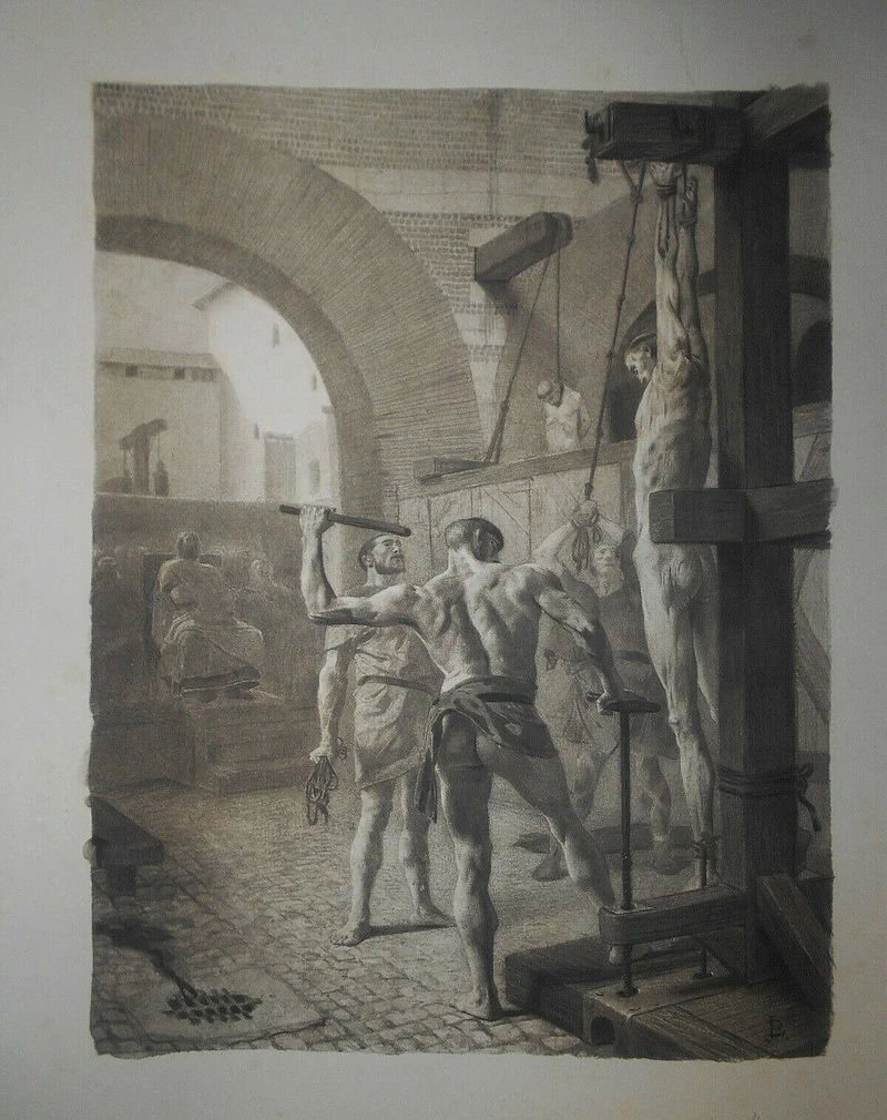 Racconti di epoca merovingia - Abati e sacerdoti venivano sottoposti, nei luoghi pubblici, a diversi tipi di torture